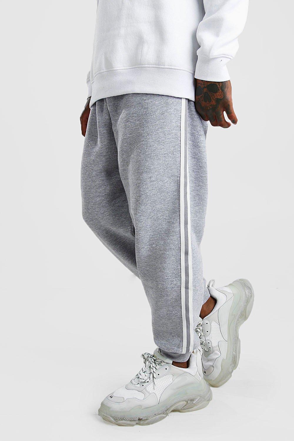 grey joggers boohooman